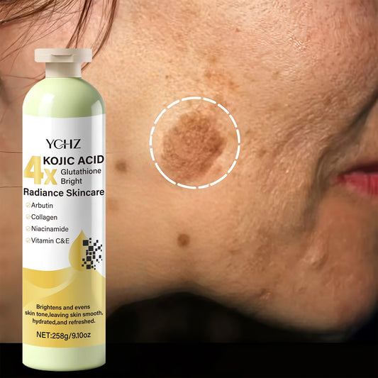 Kojic Acid Skin Brightening Cream 258g – Dark Spot Corrector, Evens Skin Tone, Moisturizing Non-Greasy Whitening Cream for Men & Women Day & Night Use