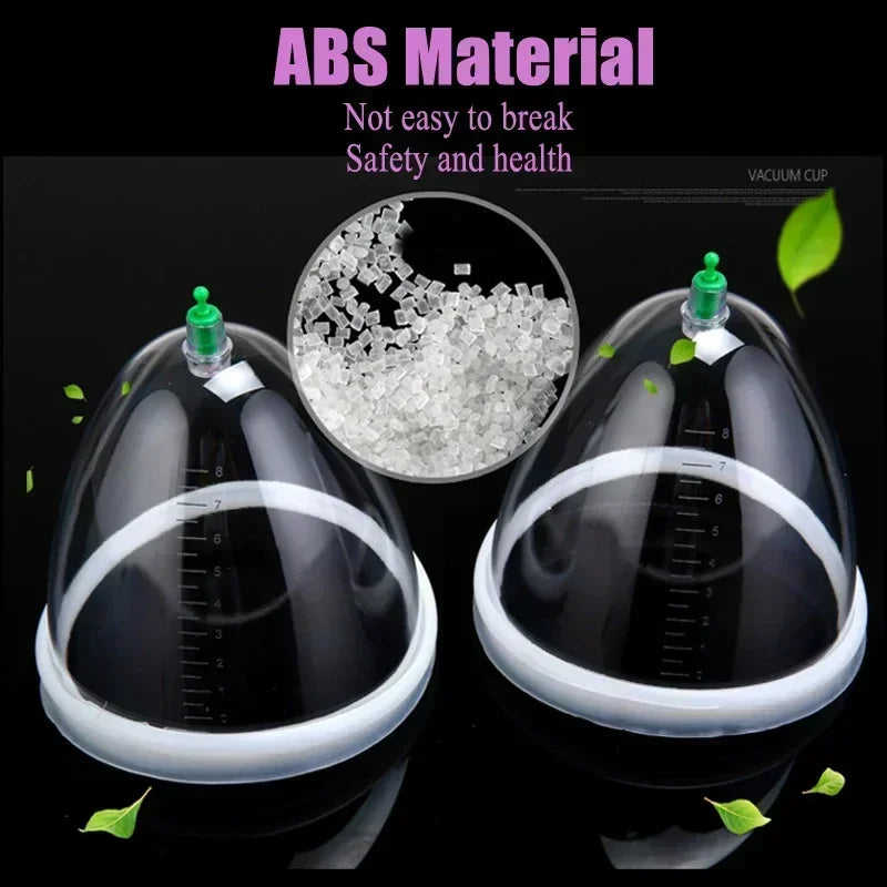 Vacuum Suction Breast & Butt Lift Enhancement Pump Kit, Cupping Therapy Massage Device for Body Firming, Shaping & Relaxation