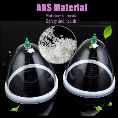 Vacuum Suction Breast & Butt Lift Enhancement Pump Kit, Cupping Therapy Massage Device for Body Firming, Shaping & Relaxation