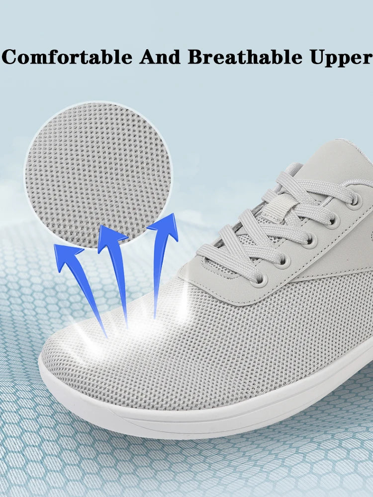 Men’s Minimalist Barefoot Walking Shoes – Breathable Wide Sports Sneakers for Gym, Office & Leisure