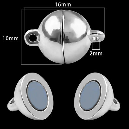Magnetic Jewelry Clasps - Strong Buckle Connectors with Lobster Clasps for DIY Bracelets, Necklaces & Jewelry Making