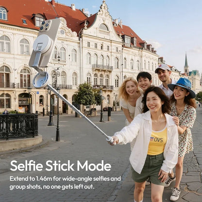 Ulanzi MT85 MagSafe Magnetic Phone Tripod - Dual-Sided Magnetic Selfie Stick with Wireless Remote for Travel & Outdoor Photography