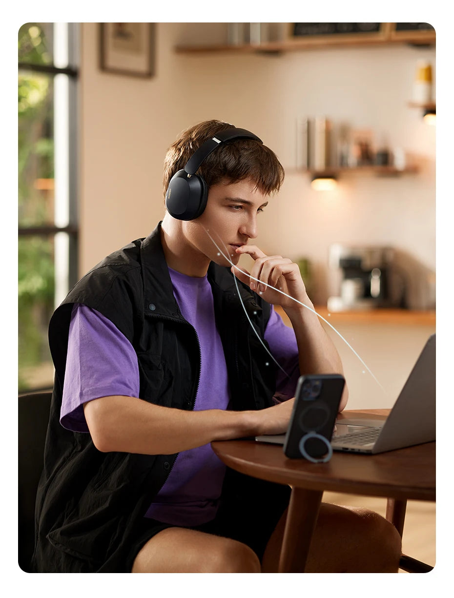 UGREEN Choice Max5c Wireless Bluetooth Headphones — 43dB ANC, Hi-Res LDAC, 75H Battery & Spatial Audio Earbuds