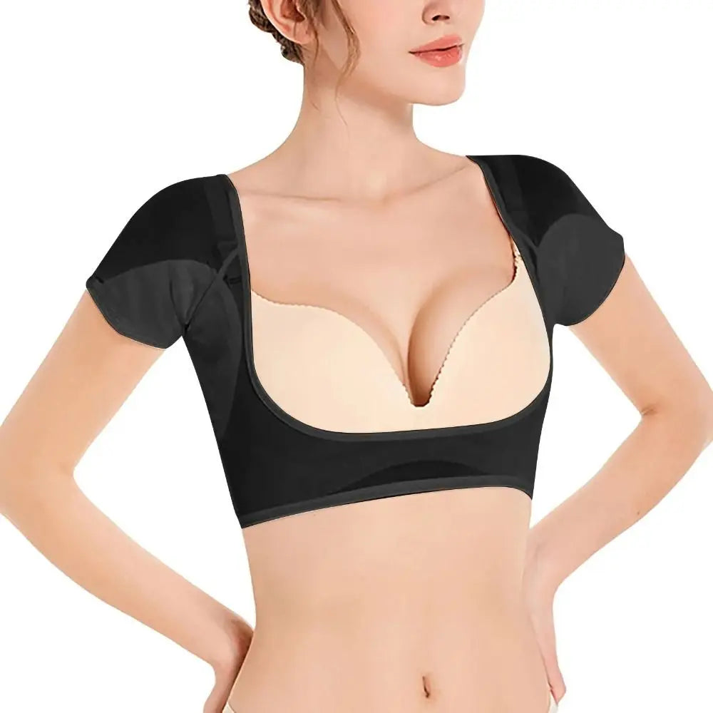 Breathable Sweat-Wicking Vest for Women – Slimming Mesh Cotton Underarm Pad, Sweat-Proof & Washable
