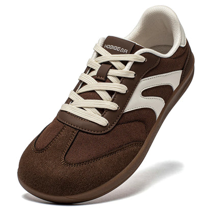 HOBIBEAR Unisex Barefoot Sneakers — Wide-Toe Minimalist Zero Drop Lace-Up Casual Shoes, Non-Slip for Men & Women