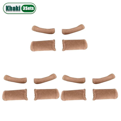 Winter Plush Handlebar Covers - Warm Non-Slip Windproof Grip Gloves for Electric Scooter, Motorcycle & Tricycle