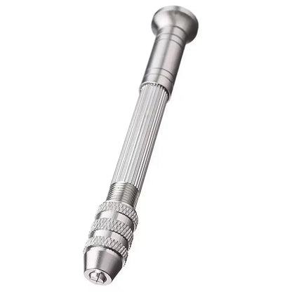 Mini Hand Drill Set 0.8–3.0mm – Manual Twist Pin Vice Rotary Tool for Woodworking, Watch Repair & Precision Drilling