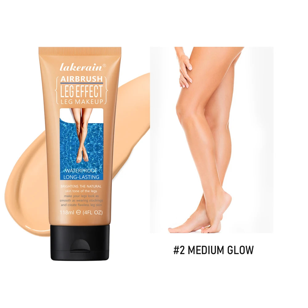 Leg Makeup Lotion – Waterproof Long-Lasting Body Foundation & Tanning Cream for Even Skin Tone, Medium Bronze