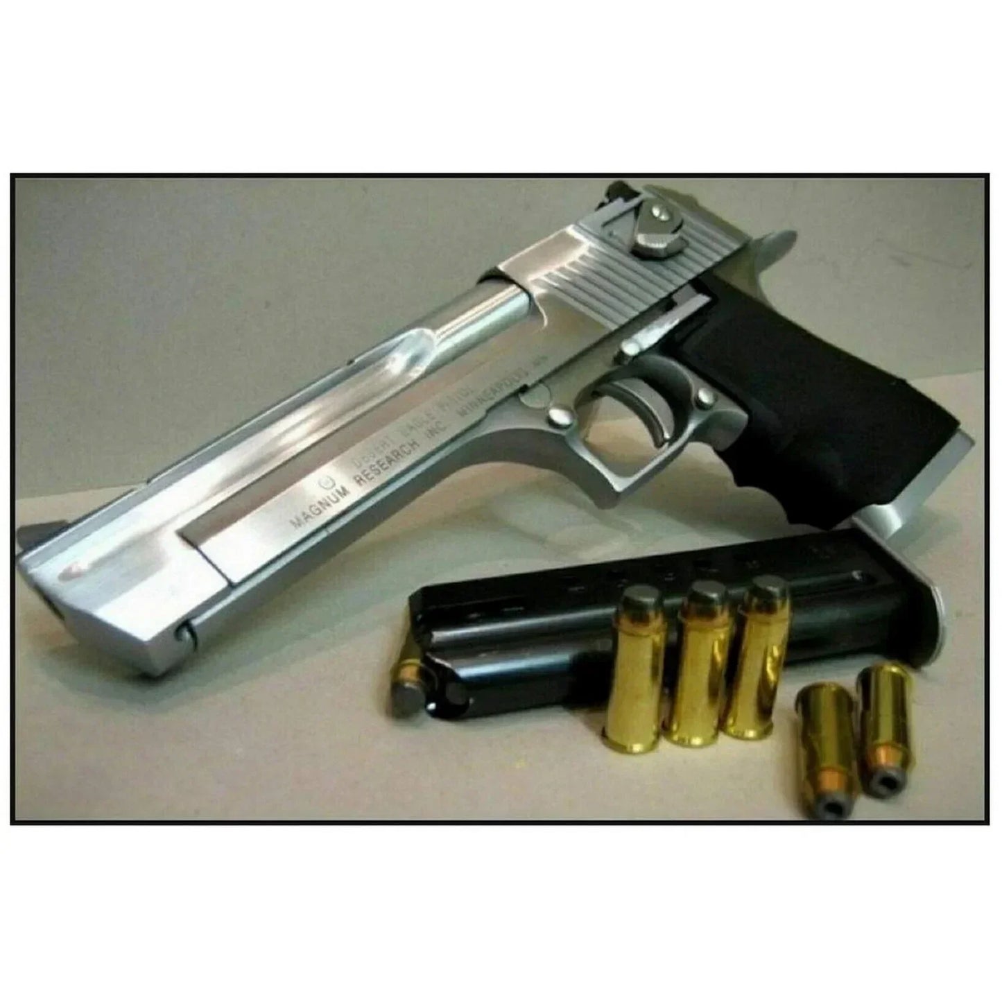 Pistol Metal Wall Sign - Military Style Decoration for Man Cave Home Cafe Bar Garden