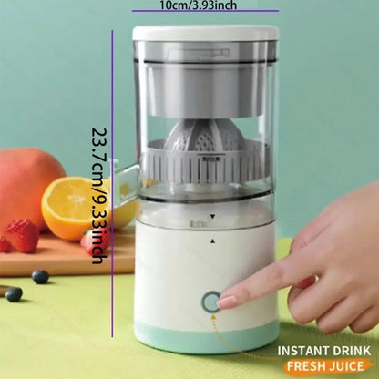 Portable USB Rechargeable Home Juicer – Electric Fruit Juice Extractor with High Juice Output for Oranges
