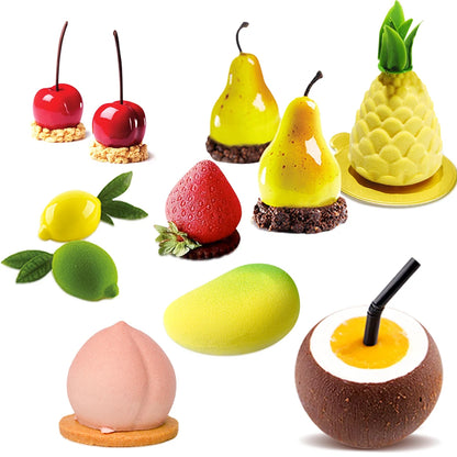 3D Lemon Shape Silicone Cake Mold — French Dessert Baking Tools for Brownies, Mousse & Pastry Decoration