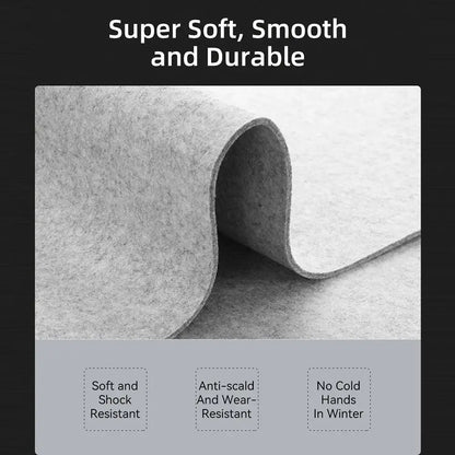 Large Wool Felt Mouse Pad - Gaming and Writing Mat, Non-Slip Keyboard and Mice Desk Protector for Home and Office