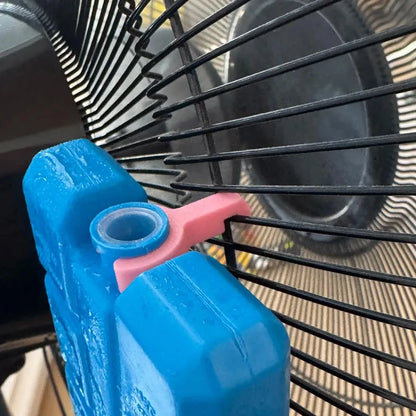 Fan Ice Pack Holders - 6-Piece Clip-On Cooling Accessories for Summer Air Circulation
