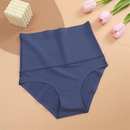 Seamless Women’s High Waist Shapewear Briefs, Ultra Breathable Silk-Like Slimming Underwear with Butt Lifting Corset Effect Pants