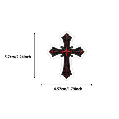 Gothic Vampire Stickers – 50PCS Waterproof Horror-Themed Decals for Scrapbooking, Phones, Luggage & Skateboards