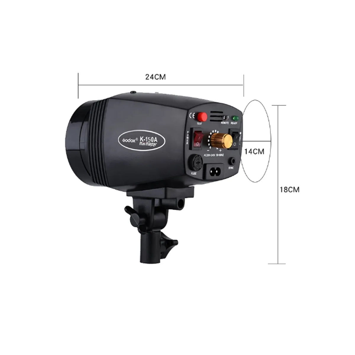 GODOX K150A/K180A Studio Flash - Portable 150Ws/180Ws Mini Strobe Light for Photography, 110V/220V