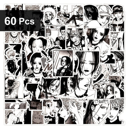Anime NANA Waterproof Sticker Pack - 30, 60 or 180 Cool Graffiti PVC Decals for Phones, Laptops & DIY Decor