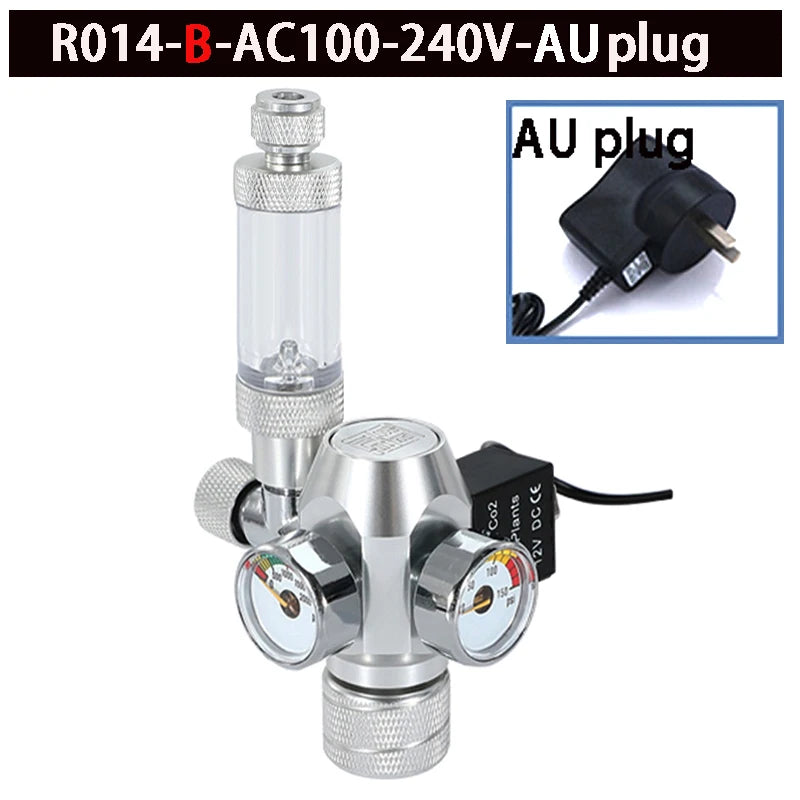 2024 DIY Aquarium CO2 Regulator – Electromagnetic Valve, Bubble Counter & Pressure Reducing Valve for Fish Tank CO2 Control System