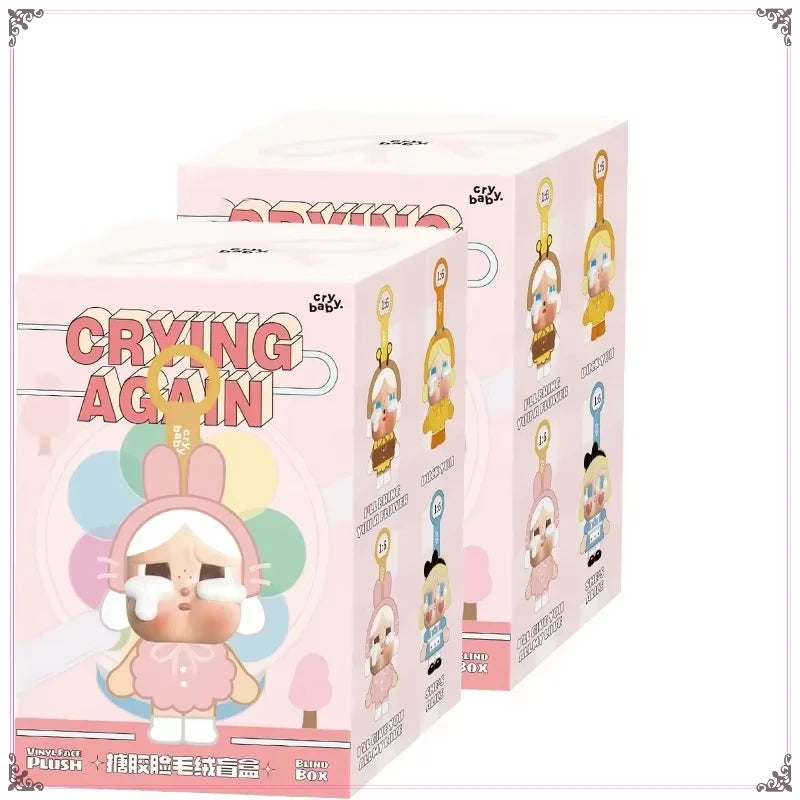 Crybaby Crying Again Series Vinyl Doll — Mystery Blind Box Figure, Cute Animal Pendant Keychain Toy Gift