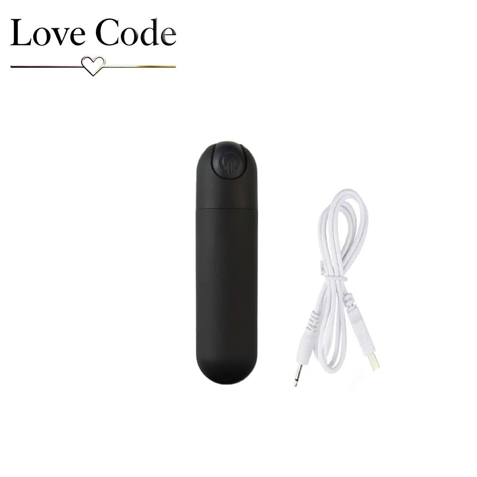 USB Rechargeable Mini Bullet Vibrator - 10 Speed Clitoral & G Spot Massage Stimulator for Women