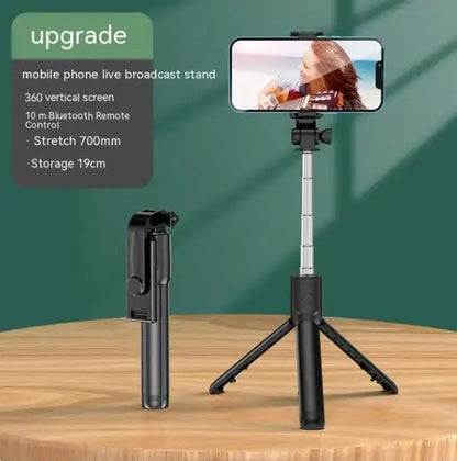 FGCLSY Monopod Remote Shutter with Fill Light — Mini Wireless Bluetooth Selfie Stick & Tripod Phone Holder for iPhone, Samsung, Xiaomi