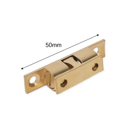5/1pcs Furniture Door Ball Latch | Brass Double Roller Spring Ball Catch, Adjustable Tension Latch for Cabinets & Closets