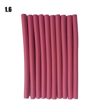 10PCS Flexible Hair Curling Rods – Soft Foam Bendy Twist Curls, No Heat Flexi Rollers for Hair Styling