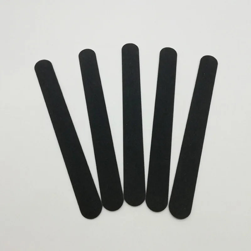 5/10/50PCS Professional Double-Sided Nail Files – 100/180 Grit Black Emery Boards for Salon & Home Nail Care