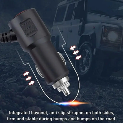 PD QC3.0 Dual USB Car Charger - 120W 12V/24V Cigarette Lighter Splitter for Phone, DVR and Dashcam