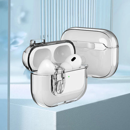 Transparent Crystal Wireless Bluetooth Earphone Case for AirPods Pro 2 – TPU Clear Switch Lock Cover for AirPods 4 (2024)