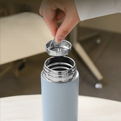 200ML Smart Thermos Water Bottle – Intelligent Temperature Display, Stainless Steel Vacuum Flask with Filter, Tea Cup