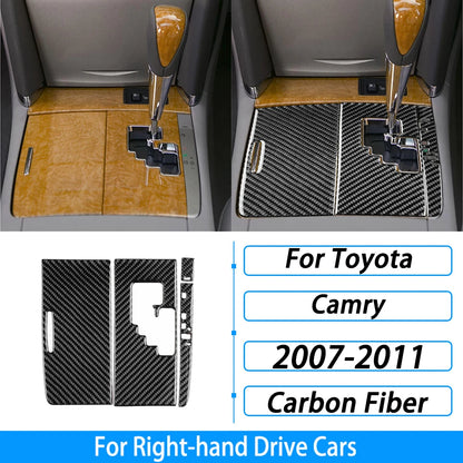 Toyota Camry 2007–2011 Carbon Fiber Interior Trim Set - Center Console, Gear Shift & Air Vent Decorative Covers
