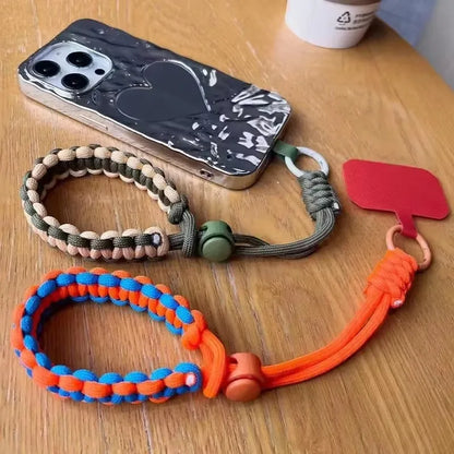 Adjustable Phone Lanyard Wrist Strap - Handwoven Universal Anti-Drop Rope for Outdoor Sports and Daily Use