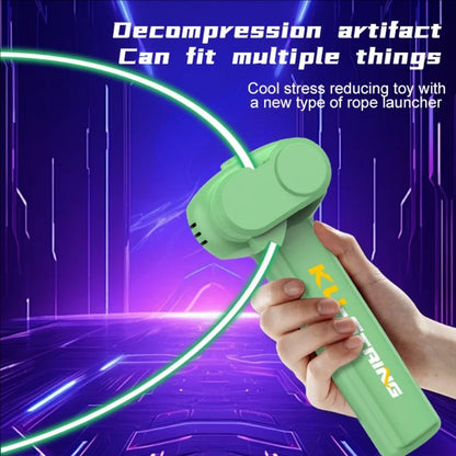 Glow-in-the-Dark Electric Rope Thruster — Fun Outdoor Decompression Toy for Kids, Cats & Pets