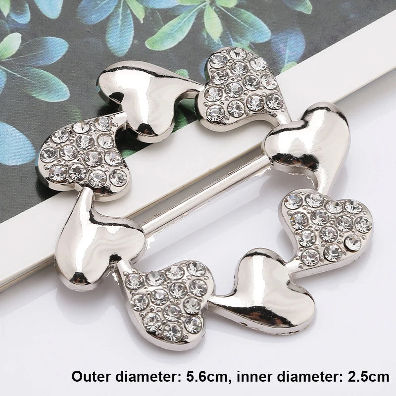 Elegant Alloy Brooch Pins with Pearls & Rhinestones – Minimalist Irregular Shapes, Fashion Accessory for Garments & Scarves