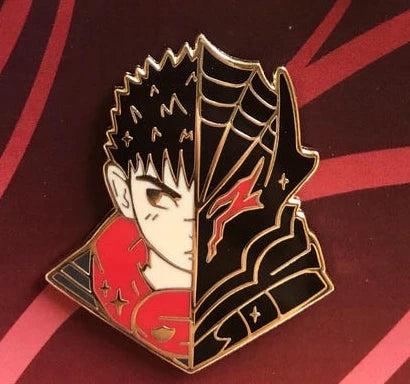 Berserk-Inspired Guts & Casca Hard Enamel Pin — Anime Collectible Accessory