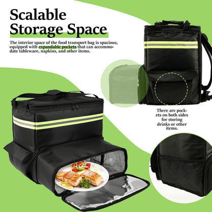 Insulated Cooler Backpack – Thermal Picnic & Lunch Bag for Food Storage, Outdoor Camping, Travel & Delivery Use, Fresh Keeping Large Capacity Rucksack