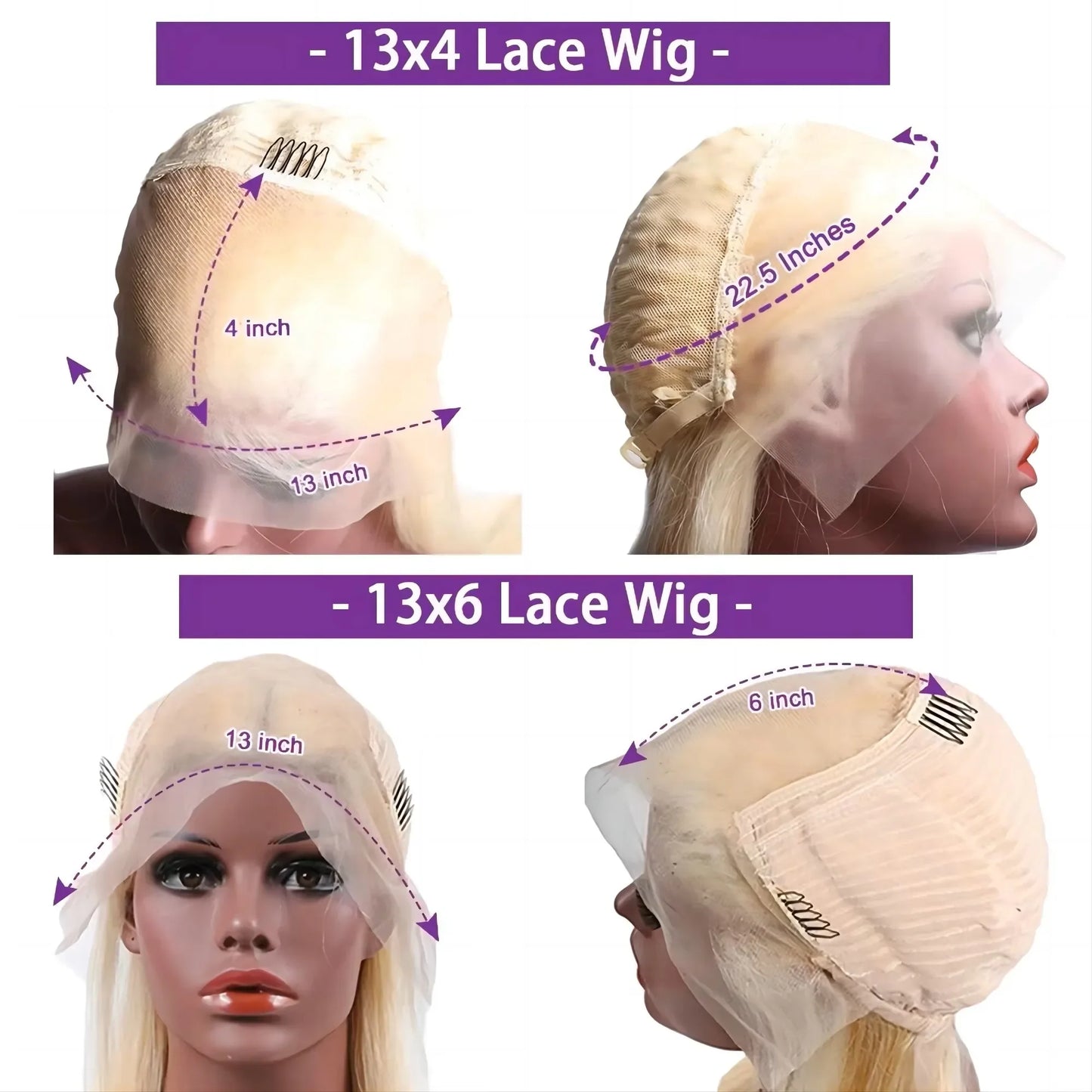 613 Blonde Body Wave Wig – Pre-Plucked 16-36 Inch 100% Human Hair, 13x4 13x6 HD Lace Frontal Wig, 180% 200% Density