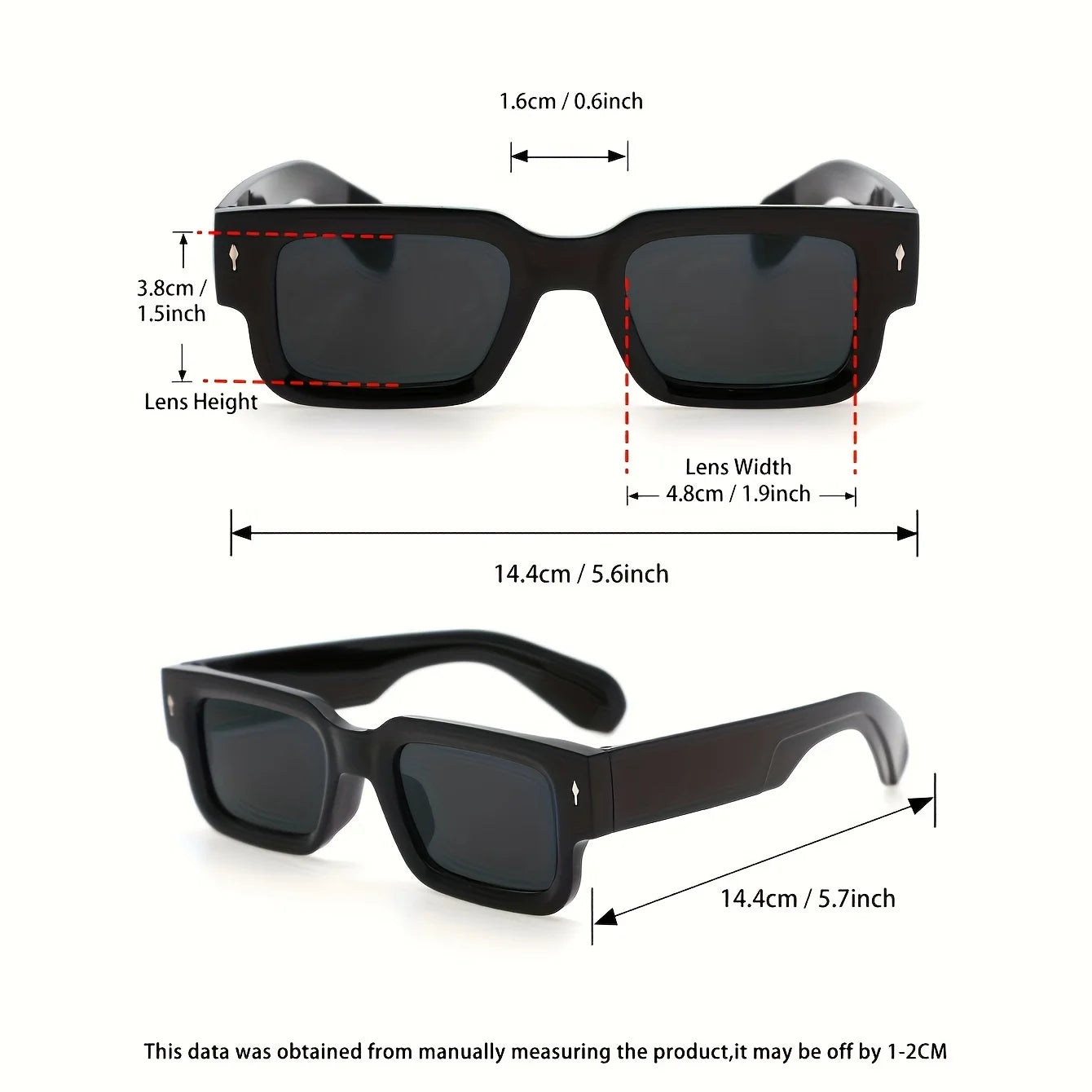 Rectangular Fashion Sunglasses — Outdoor Sports, Climbing, Fishing, Travel & Driving Eyewear for Men & Women