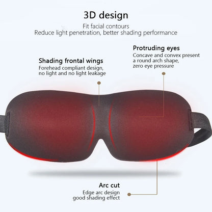 3D Sleeping Eye Mask – Soft Padded Travel Blindfold for Rest, Relaxation & Eye Comfort