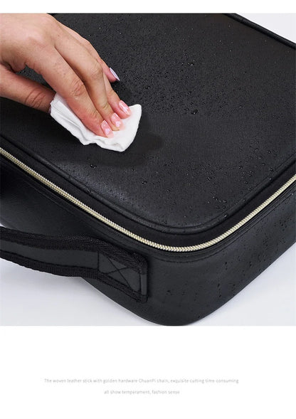 LED Cosmetic Case with Lights & Mirror – Large Capacity Luxury Makeup Bag with Premium Feel