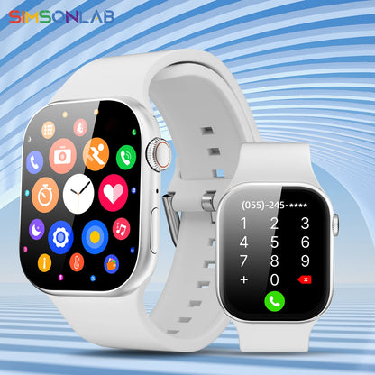 SIMSONLAB Smartwatch — Bluetooth Call, Music & Camera Control, Heart Rate Monitor, Multi-Sport Modes for Men & Women, Android & iOS