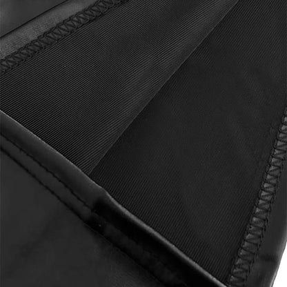 Women’s Multipurpose Mini Skirt — High Waist Faux Leather Skater Skirt, Elastic Short Skirt for Work & Nightclub