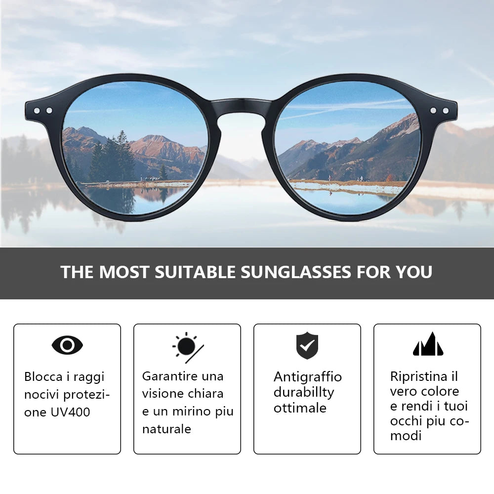 ZENOTTIC Retro Polarized Small Round Sunglasses – Vintage UV400 Shades for Men & Women 2023–2024
