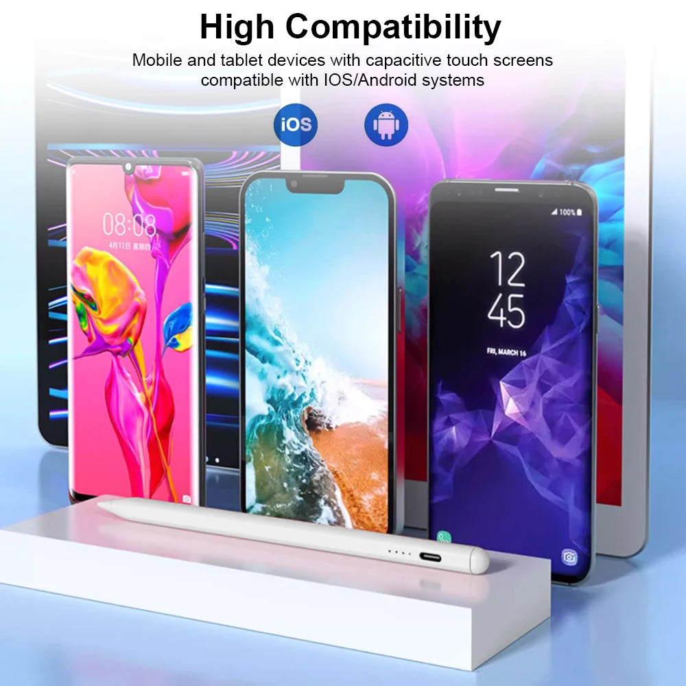 Universal Capacitive Stylus Pen – Touch Screen Pencil for iPhone, iPad, Android Phones & Tablets (Huawei, Xiaomi Compatible)