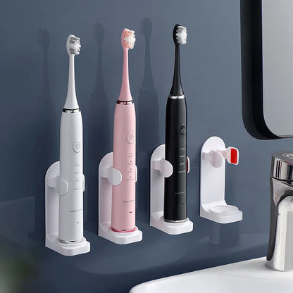 Adjustable Silicone Toothbrush Holder - Non-slip Wall Mount for Electric Toothbrushes ( Adapts to 99% of Models )
