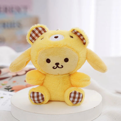 Sanrio Kawaii Plush Keychain — Hello Kitty, My Melody, Kuromi & Cinnamoroll Cartoon Bag Charm Pendant