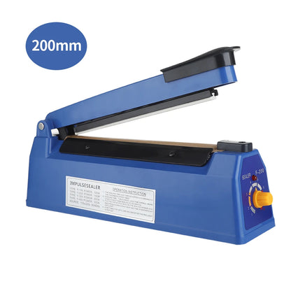 Electric Heat Sealer Machine — Hand Press Vacuum Impulse Sealer for Food, Plastic Bags, Balloons & Packaging