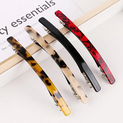 Korean Pearl White Spring Hair Clip – Refreshing Ponytail Clip for Short Hair & Half Up Styles