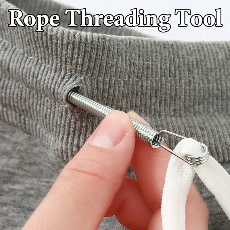10/1PCS Rope & Drawstring Threader Tool — Bendable Spring Clip for DIY Sewing & Multi-Functional Accessories
